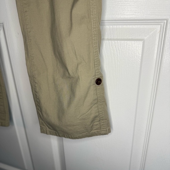 The North Face Women's Tan Boot Cut Pants with Convertible Roll Up Size 10 GUC - Picture 3 of 9